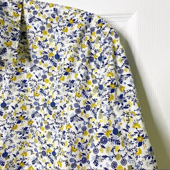 GENTLEMEN'S OUTFITTERS Navy Yellow Floral Button Down Shirt - Picture 2 of 6